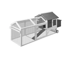 Alopet Chicken Coop Rabbit Hutch 225cm x 80cm x 105cm