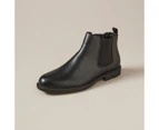 Target Mens Cleated PU Chelsea Boots - Troy - Black