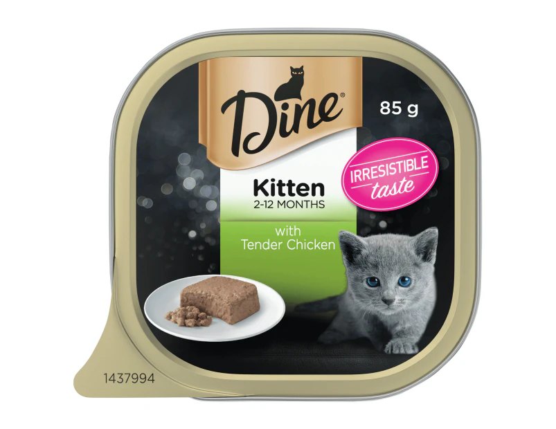Dine Kitten Tender Chicken Wet Cat Food 85G 85g