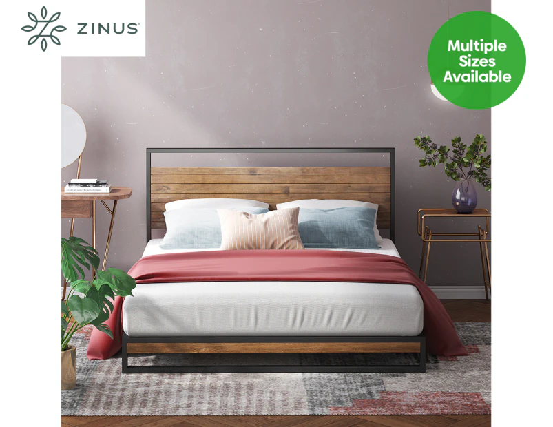 Zinus Ironline Metal & Wood Bed Frame