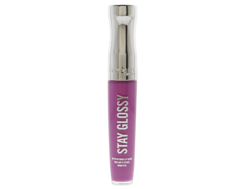 Rimmel London Stay Glossy Lip Gloss - 155 Purple Parlour For Women 0.18 oz Lip Gloss