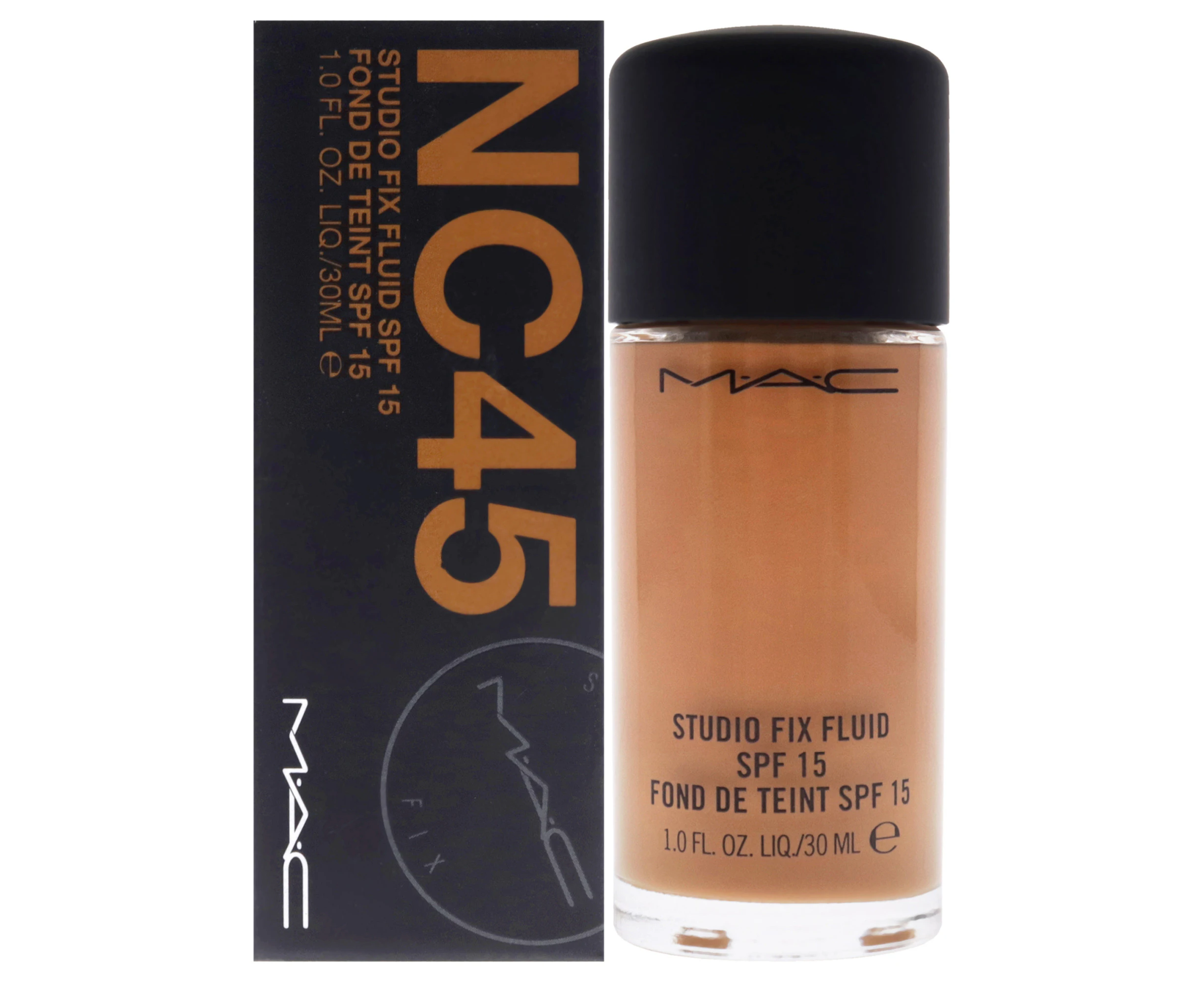 MAC Studio Fix Fluid SPF 15 - NC45 For Women 1 oz Foundation Variant Size Value 1 oz