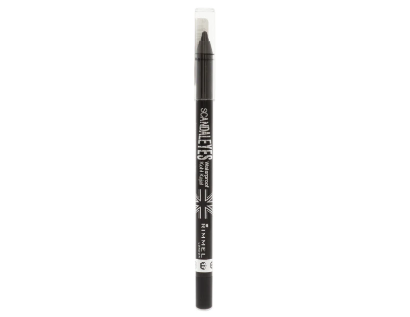 Rimmel London Scandaleyes Waterproof Kohl Kajal Eyeliner - 001 Black For Women 0.04 oz Eyeliner