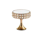 Luxury Cake Stand Electroplating Process Faux Crystal - A