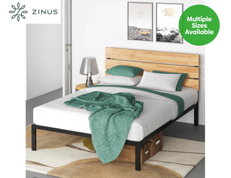 Zinus Classic Metal & Wood Bed Frame