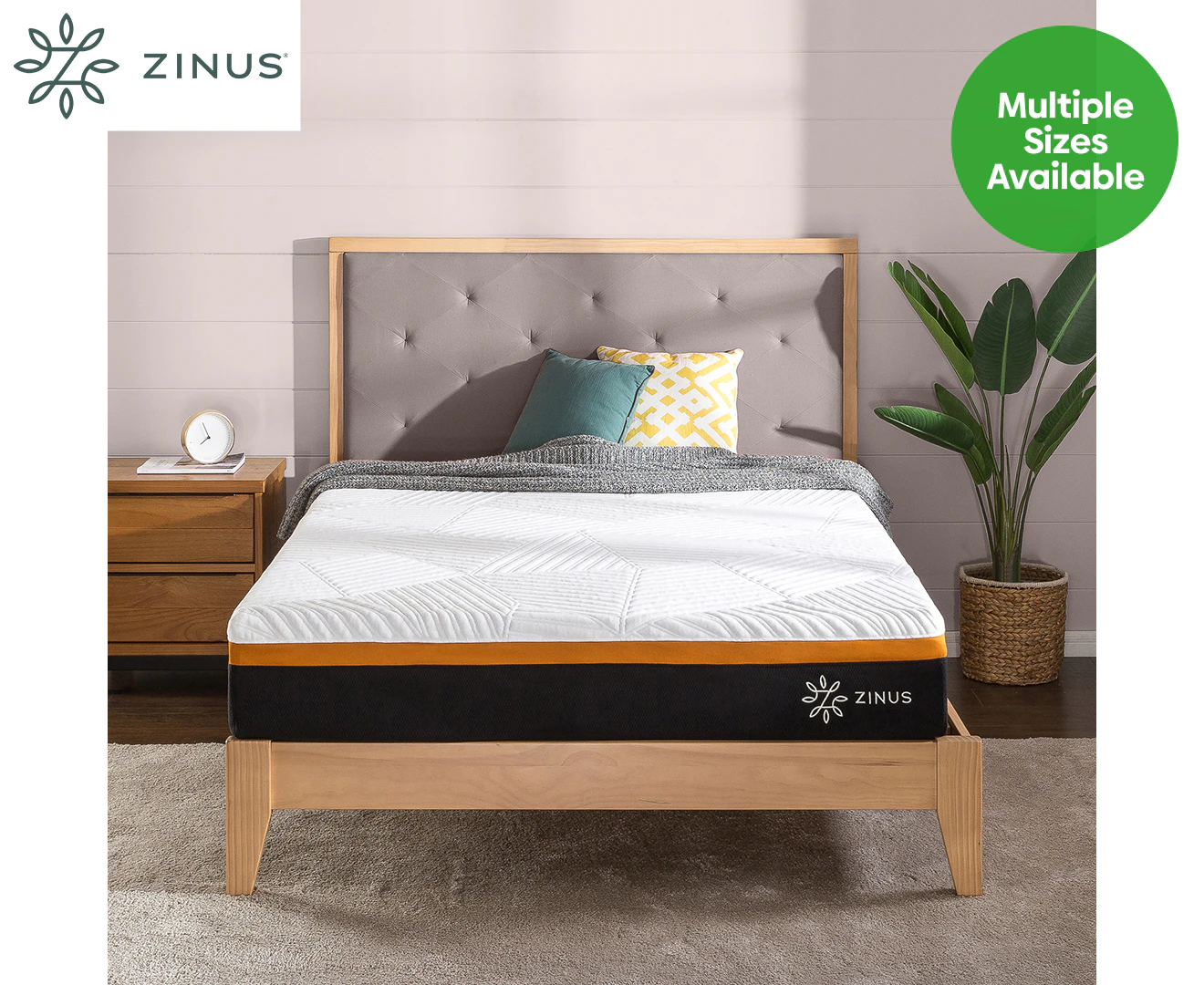 Zinus Essential Hybrid Mattress w/ Pocket Spring Memory Foam