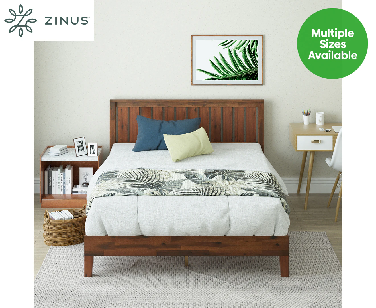 Zinus Deluxe Solid Wood Bed Frame Espresso