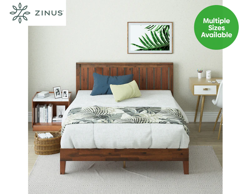 Zinus Deluxe Solid Wood Bed Frame Espresso