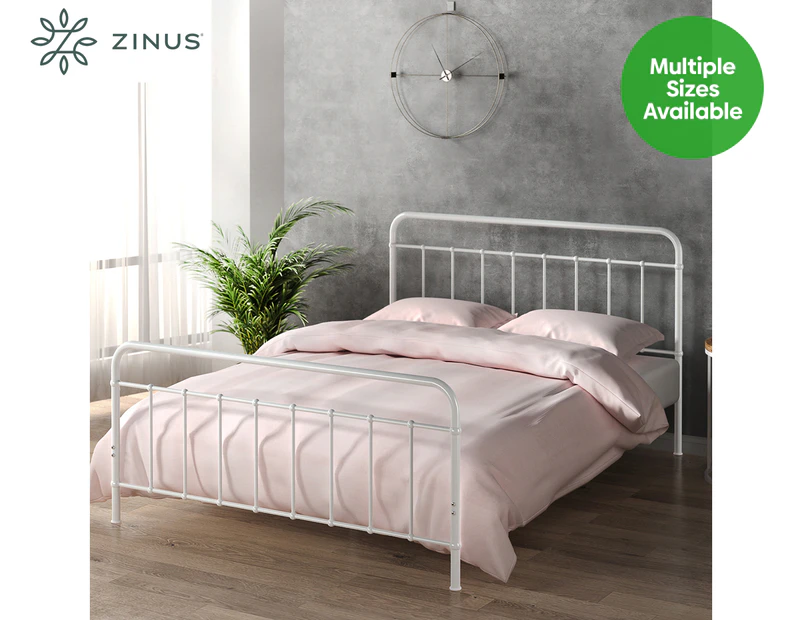 Zinus Classic White Metal Bed Frame