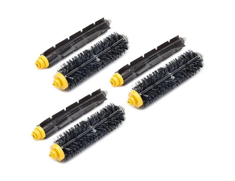 3 Sets Bristle and Flexible Beater Brush Set Replacement for IRobot Roomba 600 and 700 Series