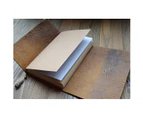 Embossed Pattern Soft Leather Travel Notebook with lock and Key Diary Notepad Kraft Paper for Business Sketching & Writing