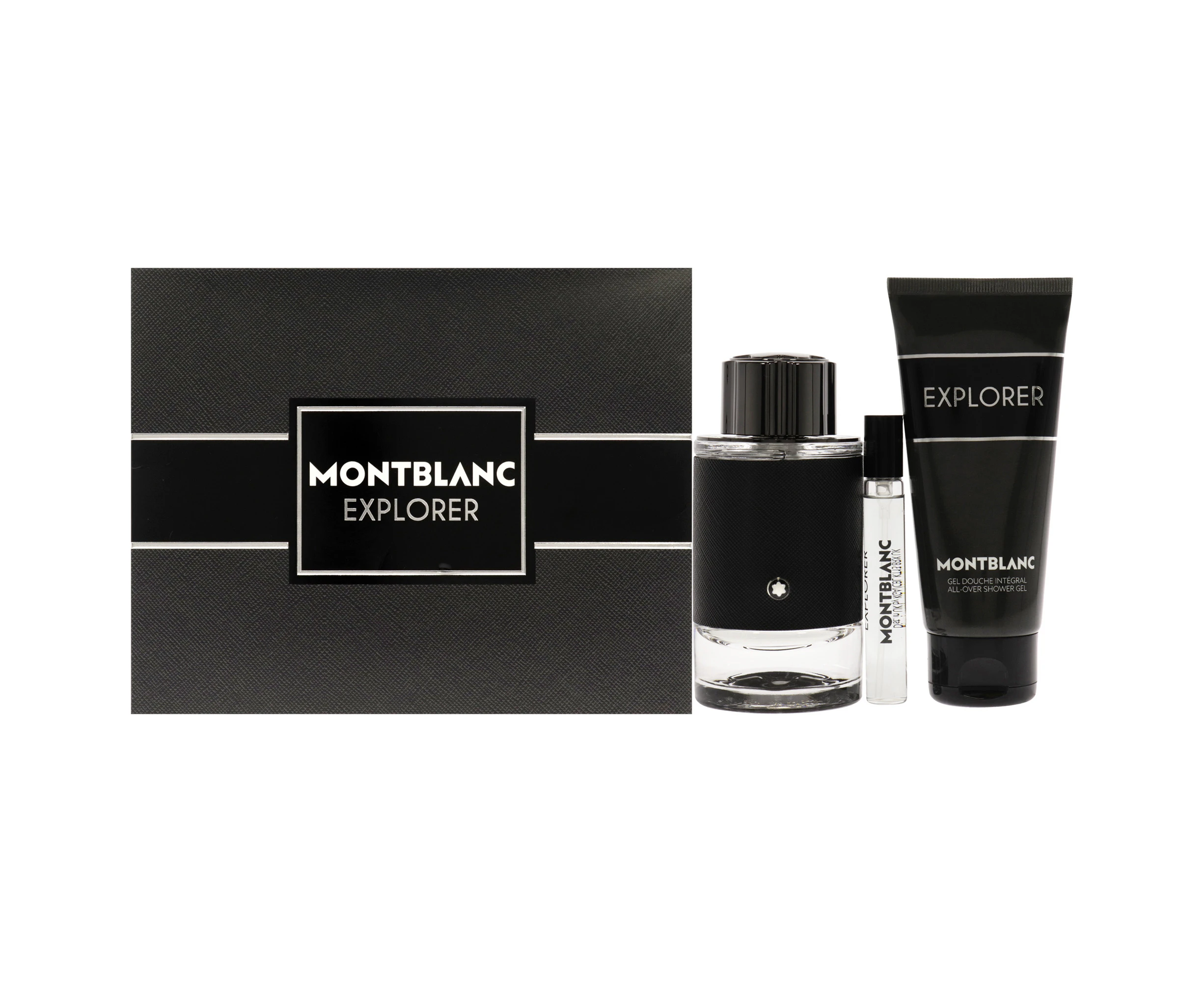 Mont Blanc Mont Blanc Explorer For Men 3 Pc Gift Set 3.3oz EDP Spray, 7.5ml EDP Spray 3.3oz Shower Gel Variant Size Value 3 Pc Gift Set