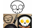 Baking Kitchen Tool Silicone Fried Egg Mold Skull Pancake Mold，Fried Egg Mold - Skull 22G