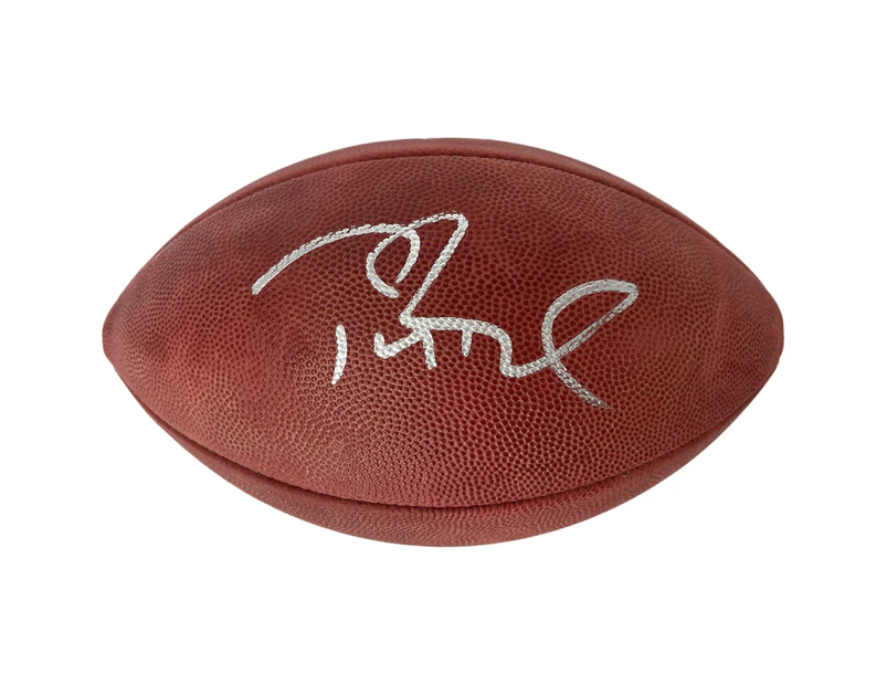 NFL Tom Brady Hand Signed Wilson "The Duke" NFL Game Football (Fanatics LOA)