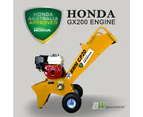 BWM Honda-powered Wood Chipper Shredder CP20H (Honda GX200 Engine)