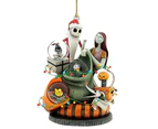 2D Hanging Ornament Christmas Tree Decorative Ornaments for New Year Holidays Party Nightmare Before Christmas Jack and Sally Style--F