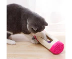 Kitten toy rolling sisal cat scratching board with 3-ball sports training tool Pink