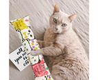 4pcs Cat toy catnip pillow interactive cat toy cute pattern indoor kitten cat style2