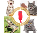 3pcs Catnip toy indoor cat playing chewing teeth cleaning toy pillow red