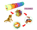 Cat tunnel indoor Cat foldable cat Toy training and running cat toy style1