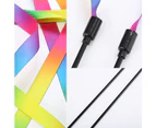Interactive Cat rainbow wand toy wand colorful ribbon 38 cm long pole