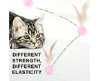 Cat toy indoor cat toy feather cat ball pet toy cat silicone ball