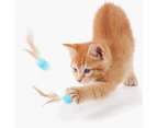Cat toy indoor cat toy feather cat ball pet toy cat silicone ball