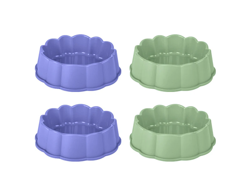 4pcs Dog Bowls Cat Bowls Plastic Bowls Suitable for Cats, Dogs and Small Animals M style5