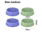 4pcs Dog Bowls Cat Bowls Plastic Bowls Suitable for Cats, Dogs and Small Animals M style5