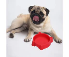 Cat Food Bowl, Reliefs Whisker Fatigue,Non Slip Cat Feeding Bowls, Shallow Cat Food Bowls red