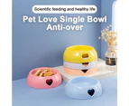 Cat Plastic Water Bowl Food Feeding Dog Eating Pet Feeder Puppy Bowl orange