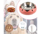 2pcs Stainless Steel Dog Bowls, Food and Water Anti Skid Pet Bowls for Cats Dogs style5