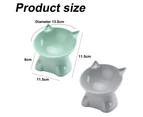 2pcs Elevated Cat Dog Bowls Cat Food & Water Bowl Set for Protecting Pet's Spine style6