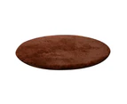 120cm Round Fluffy Soft Rug Anti-Slip Floor Mat Carpet Cushion Bedroom Decor - Pink