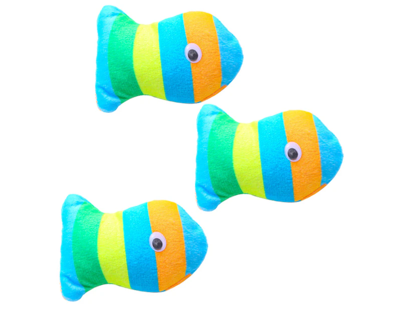 3pcs Fish toy cat catnip toy chew toy cute pet toy-style3