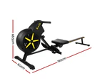 Everfit Rowing Machine Air Rower Exercise Fitness Gym Home Cardio