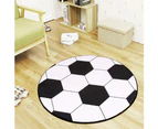 Dustproof Soccer Shape Rug Coffee Table Chair Floor Carpet Mat Pad Home Decor