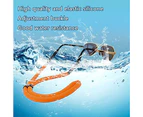 3 Pcs Floating Sunglass Strap Pack Glasses Float Eyewear Retainer for surfing Sailboat Swimming-Orange