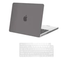 MacBook Pro 14 inch Case 2023 2022 2021 Release M2 A2779 A2442 M1 Pro/Max Chip with Touch ID, Hard Case Shell Cover and Keyboard Skin Cover Gray