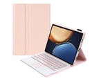 Touchpad Keyboard Case for Xiaomi Pad 5 Pro 12.4 / Mi Pad 5 Pro 12.4 inch 2022, Detachable Wireless Keyboard with Trackpad & Pencil Holder Pink