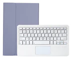 Touchpad Keyboard Case for Xiaomi Pad 5 Pro 12.4 / Mi Pad 5 Pro 12.4 inch 2022, Detachable Wireless Keyboard with Trackpad & Pencil Holder Purple