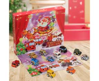 Cars Advent Calendar | 24 Days Countdown Calendar Pull Back Vehicle Toy Cars | Kids Pull Back Vehicles Countdown Christmas Calendar for Boys Girls