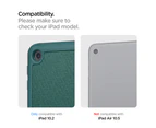 Spigen Genuine SPIGEN Urban Fit Fabric Flip Stand Cover for Apple iPad 10.2 2019 7th Gen Case - Midnight Green