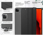 iPad Pro 12.9 2021 Case, Genuine MOKO Slim Lightweight Stand Cover for Apple - Black
