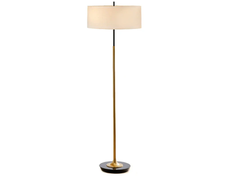Floor Lamp Stand Reading Gold Metal Fabric Modern Lighting Decoration Home Decor