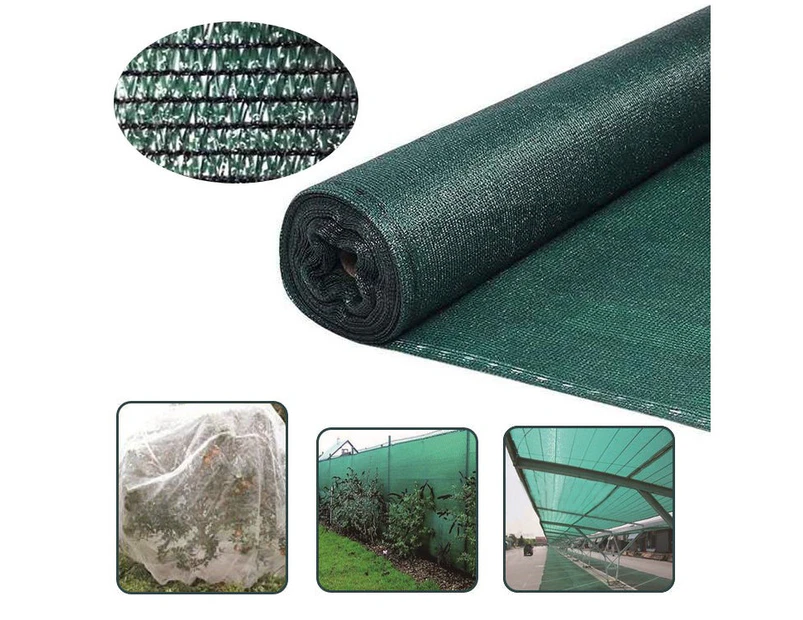 Elora Shadecloth 3.66x30m Green 50% UV Screen Sail Shade Cloth Mesh Roll Net Garden