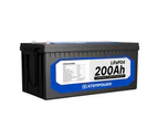 12V 200AH Atempower Rechargeable Lithium Battery LiFePO4 Phosphate Deep Cycle