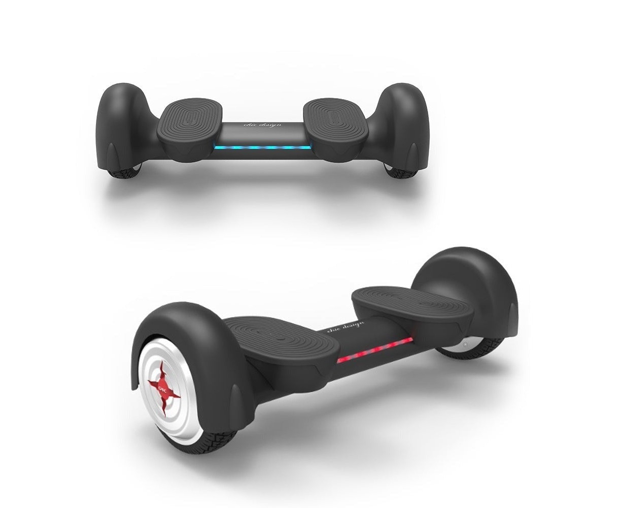 Black Smart PI Self Balancing Hoverboard Wheel Electric Scooter