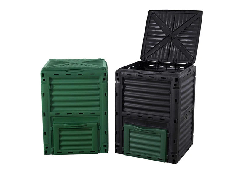 Elora Compost Bin 300L Composter Food Waste Recycling Kitchen Garden Scrap Aerated