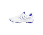 adidas ZG23 Golf Shoes - Ftwr White/Lucid Blue/Silver Met. -  Mens Synthetic